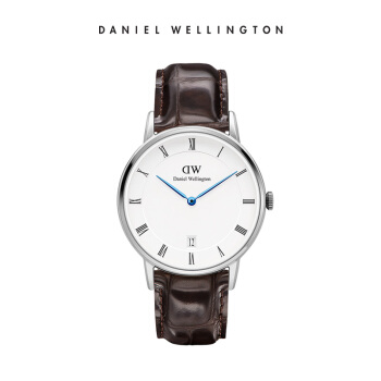 ダニエルト・ウェルレンの腕時計DW女性用時計34 mm銀色のサイドベルの超薄女史クウォーク腕時計カレンダー付きDW 0000000000000000007