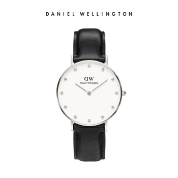 ダニエルウェリントン腕時計DW女性用時計34 mm銀色ベルト超薄型女史クウォーツ腕時計0616 DW(DW 0010080)