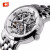 ゴスホは、スィスのブラドの全自動透かし彫りの機械腕時計ビィネ男時計エキシリズの夜光防水ファンシー入力名表ファン銀盤鋼F 329 D.7 A