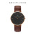 ダニエレン腕時計DW男表40 mm黒の文字盤金色の辺ベルト超薄型のメーンバー