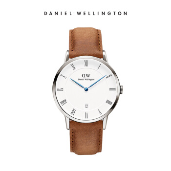ダニエレン腕時計DW男性用時計38 mm銀色ベルト男性クウォーク腕時計カレン付き(DW 0016)