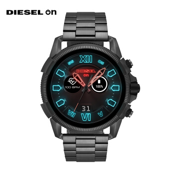 デサイ（Diesel）腕時計男性用48 mmブロッキングの文字盤、タッチパネ付の黒エジッチ・ルバ多機能男性用腕時計DZT 2011