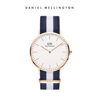 ダニエレン（Daniel Wellington）腕時計DW男性用時計40 mm金色の辺ナリングバー超薄男性クウォー腕時計0104 DW（DW 0010万4）