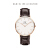 ダニエレン腕時計DW男性用時計40 mm金色の辺ベルト超薄型男性クウォーク腕時計0111 DW(DW 0010001)