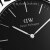 ダニ・ウェルリングの腕時計DW男性用時計40 mm黒い文字盤銀色のサイドバーの超薄型男性クレット腕時計DW 000015