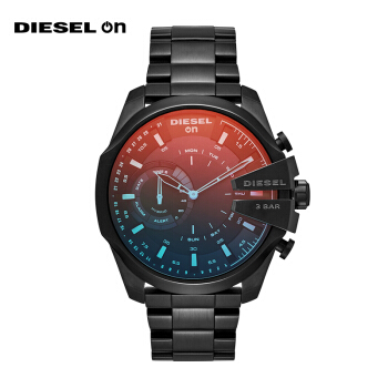 デサイ（Diesel）腕時計男性用48 mm赤と青の文字盤ブルックエフ男性用腕時計DZT 1011