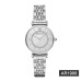 アルマニル腕時計皮質ベルトファッションカジュアル簡単クウォーツ女史腕時計AR 1908スチールベルト