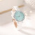【張天愛オースメメ】ロlove腕時計女性8本の本の腕時計2020年新品のバラ柄フュージョン防水女性腕時計計8本の本のダイヤモン（白＋薄い緑）