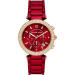 Michael Krrsさん防水クウォークリスタル装飾赤スタリング腕時計39 mm MK 6805 Red ONE SIZE