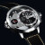 米国の濡れた札のLimira林慕の腕時計のマグナムのシリズの男性の双時区クウォーの大腕時計の50メトルの防水の狂った馬の皮のベルは照準器を使ってLM 68-magumをデザインします。