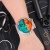 デサイの腕時計Diesel男性の腕時計の華やかな色彩が欧米のファッション的な大文字盤の多機能男性の腕時計のスターの同タイプのグラデーション虹のディスクDZ 7427
