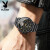 【2020ニューコンセクトモダリティ】プロボウル（PLAYBOY）メカニンカールウォーク（ウォーミングアップ）オウ全自動クリアモン腕時計全黒鋼帯SP