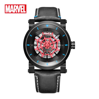 ディズニシリーズシリーズシリーズ名イアンマン全自動機械式男性腕時計創意個性夜光透かしカレンダー機械式腕時計男スパイダーマン全黒殻