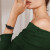 アルマニニ腕時計女（Emporo Ammani）小緑表GIOIAシリズのファンプロプロの四角形盤とカージラープ女子時計の古典的なミニ緑時計ベルト11149