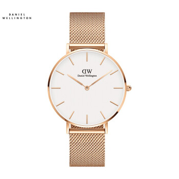 ダニエル・ウェントンDW腕時計は男女同じ36 mmの金縁シンプで白い文字盤の金属バーンです。
