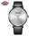 皮質の時計バンドCL-42の流光の銀の灰色の男性の時計